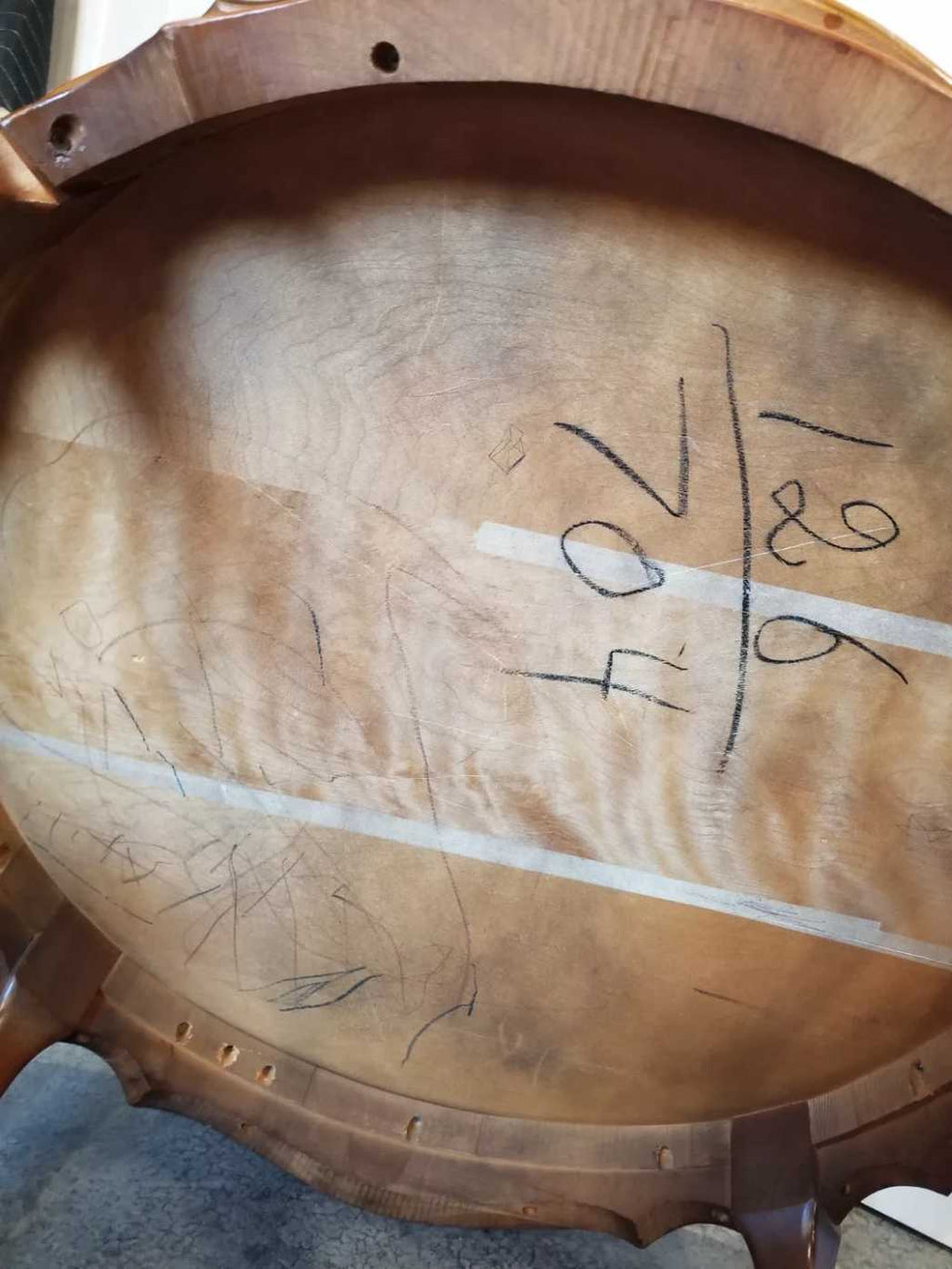 French Provincial Style Round Coffee Table