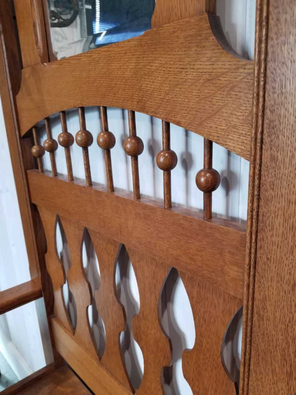Vintage Oak Hall Stand