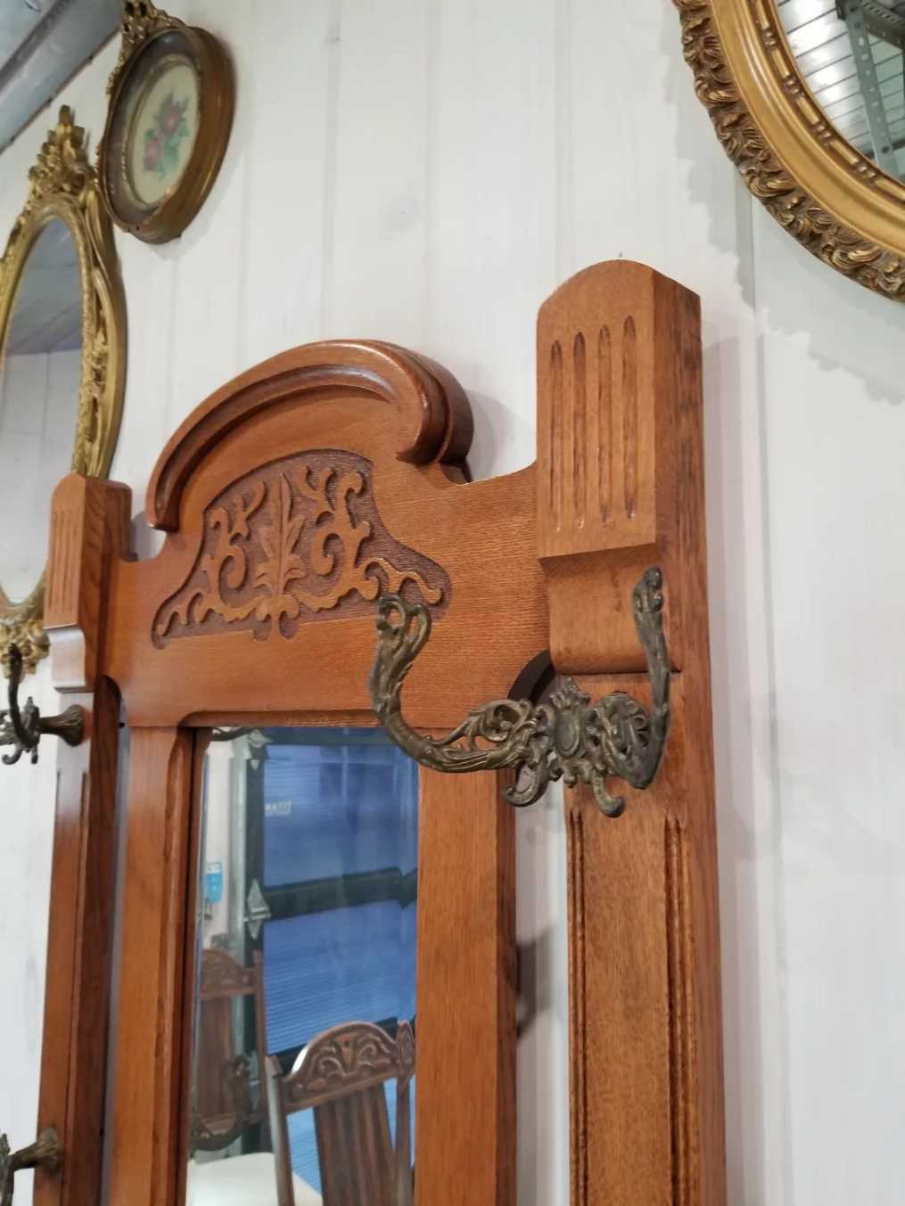 Vintage Oak Hall Stand