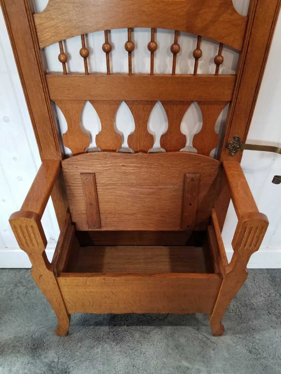 Vintage Oak Hall Stand