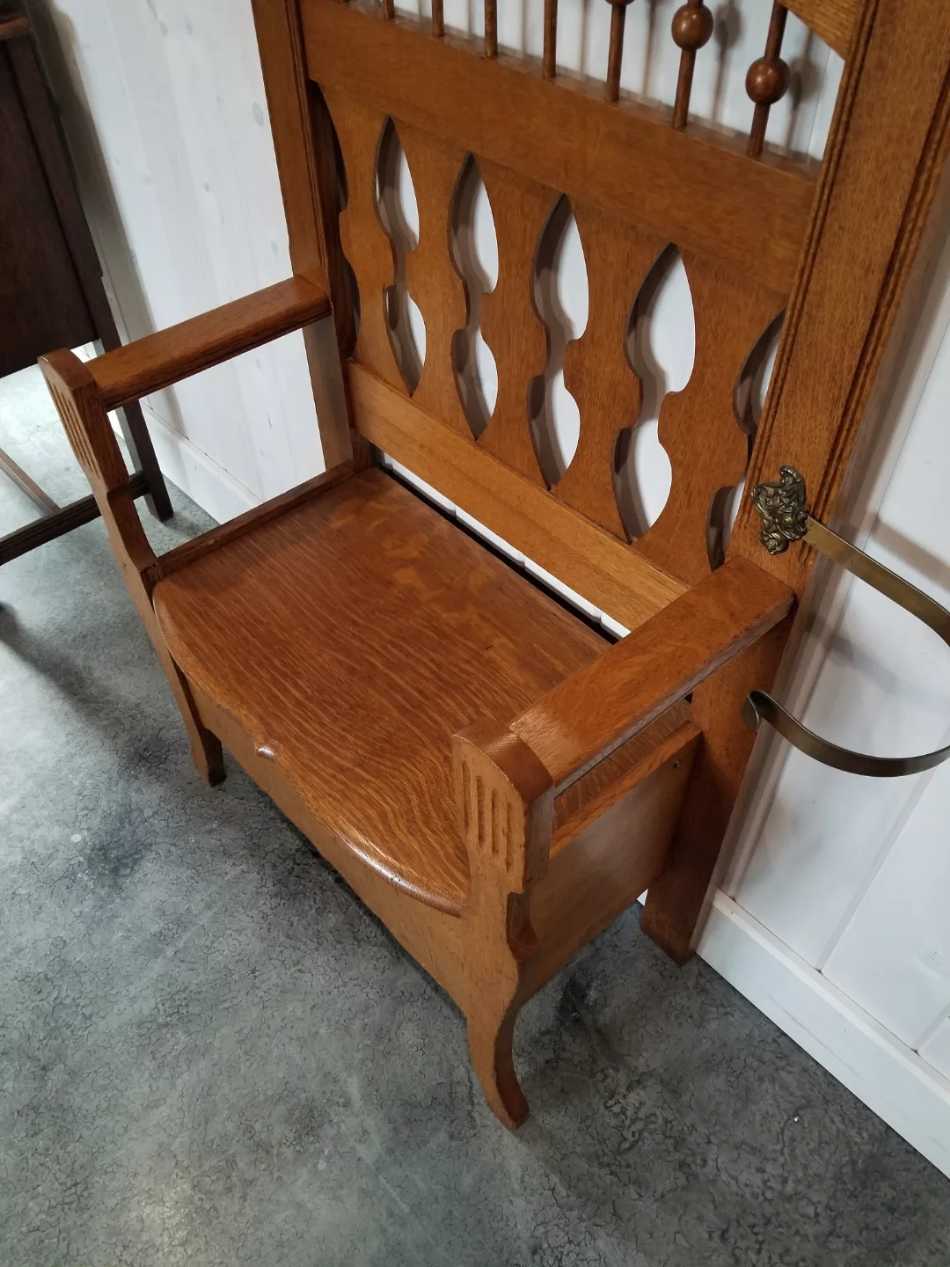Vintage Oak Hall Stand