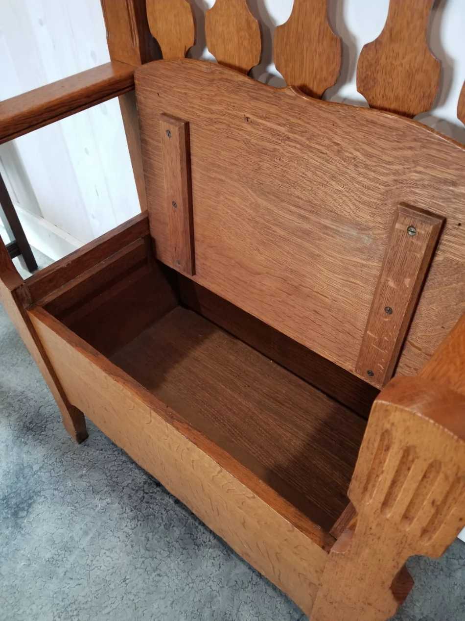 Vintage Oak Hall Stand
