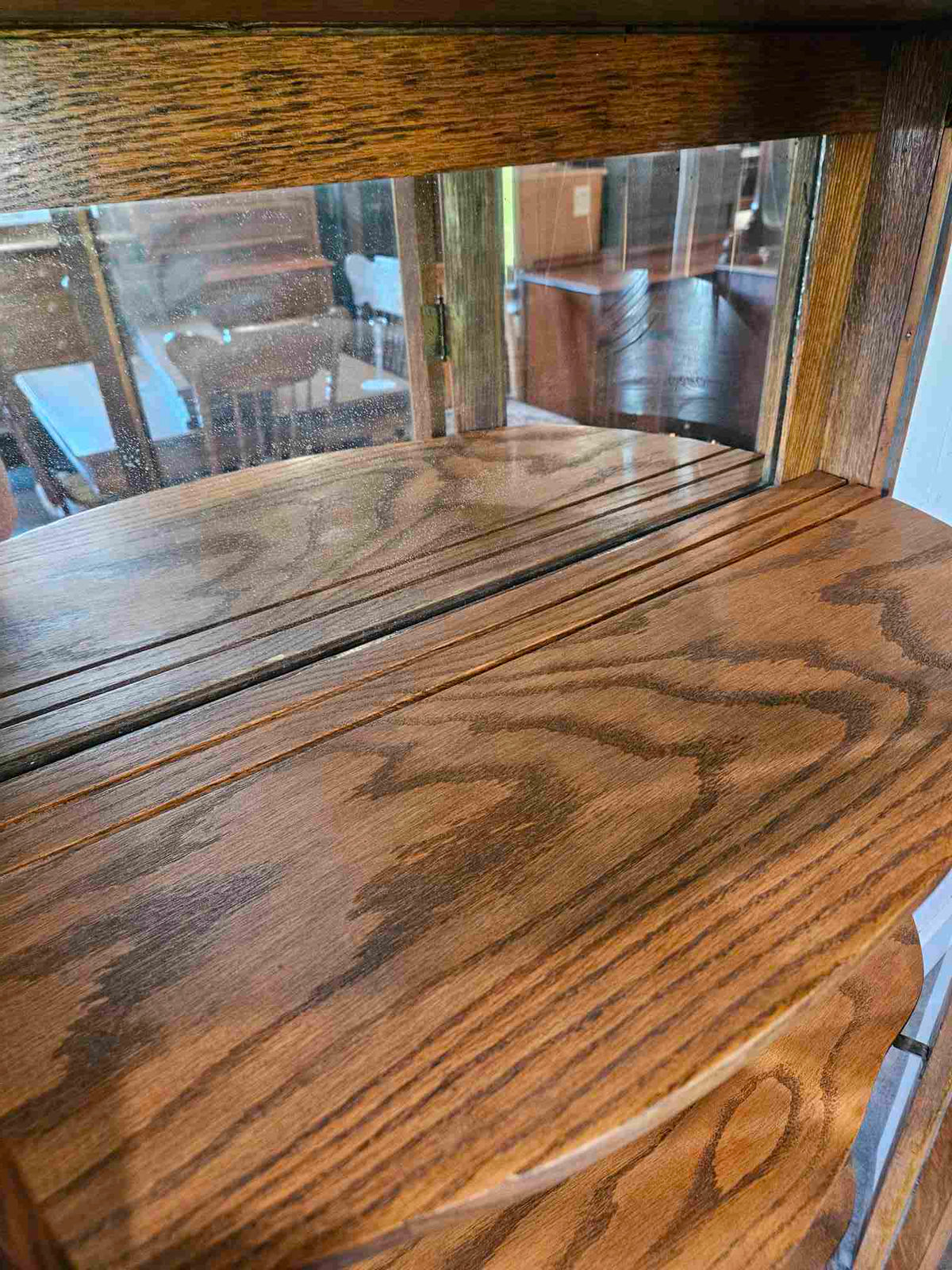 Curved Half Moon China Cabinet