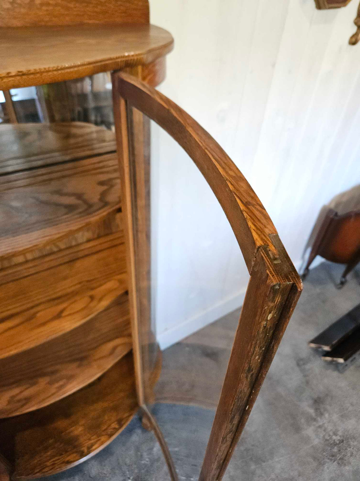 Curved Half Moon China Cabinet