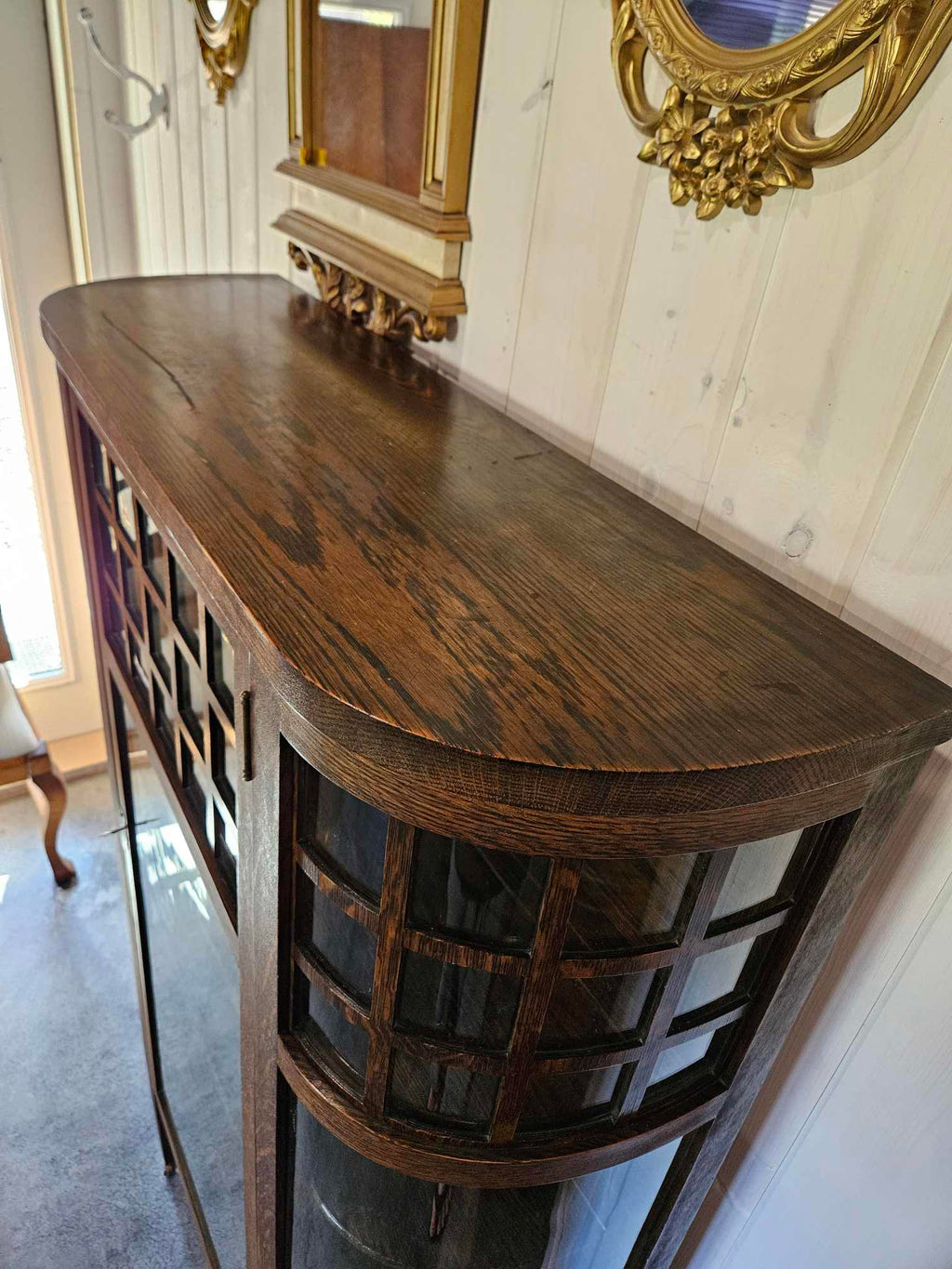 Curved China Cabinet