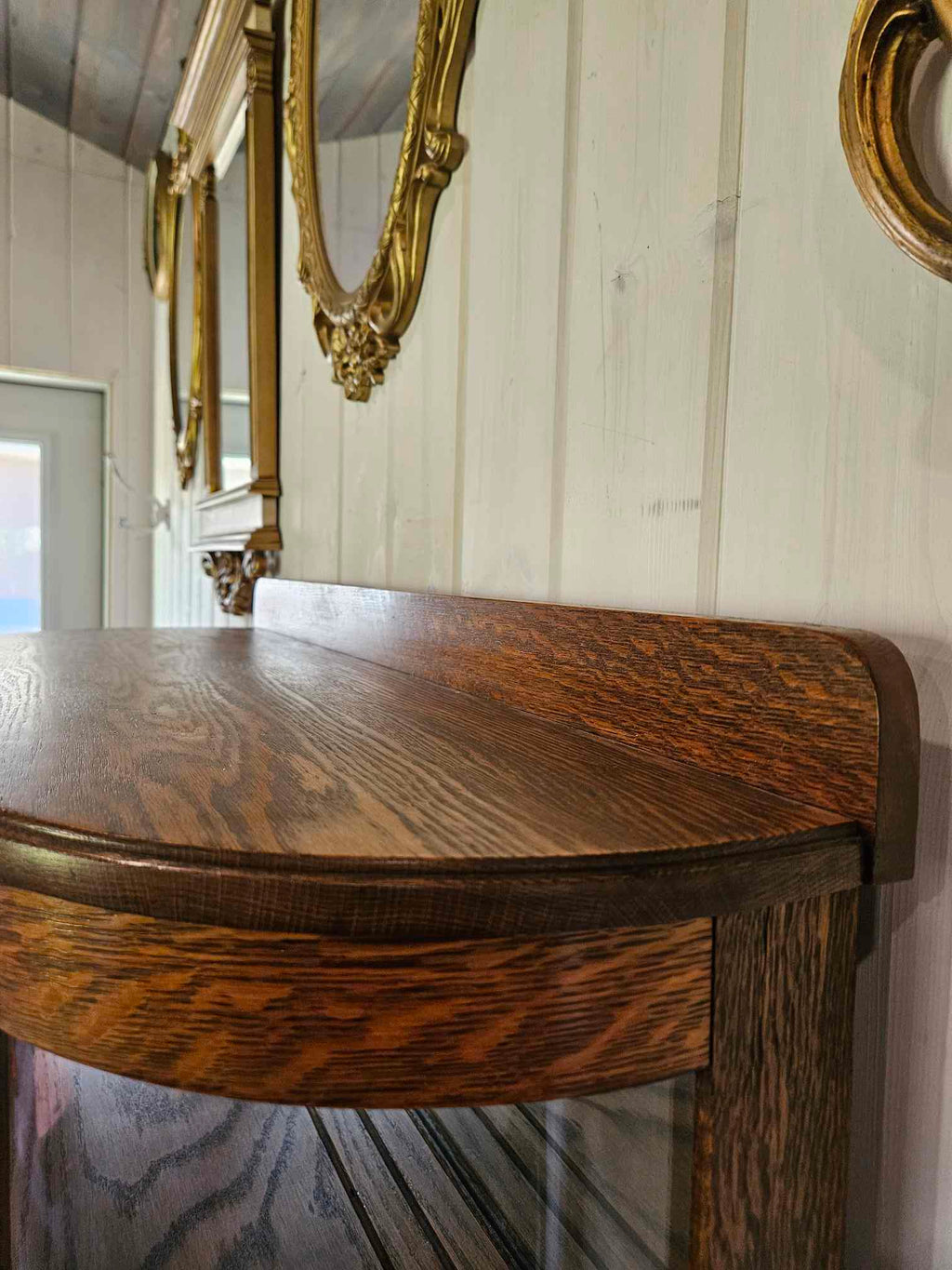 Curved Half Moon China Cabinet
