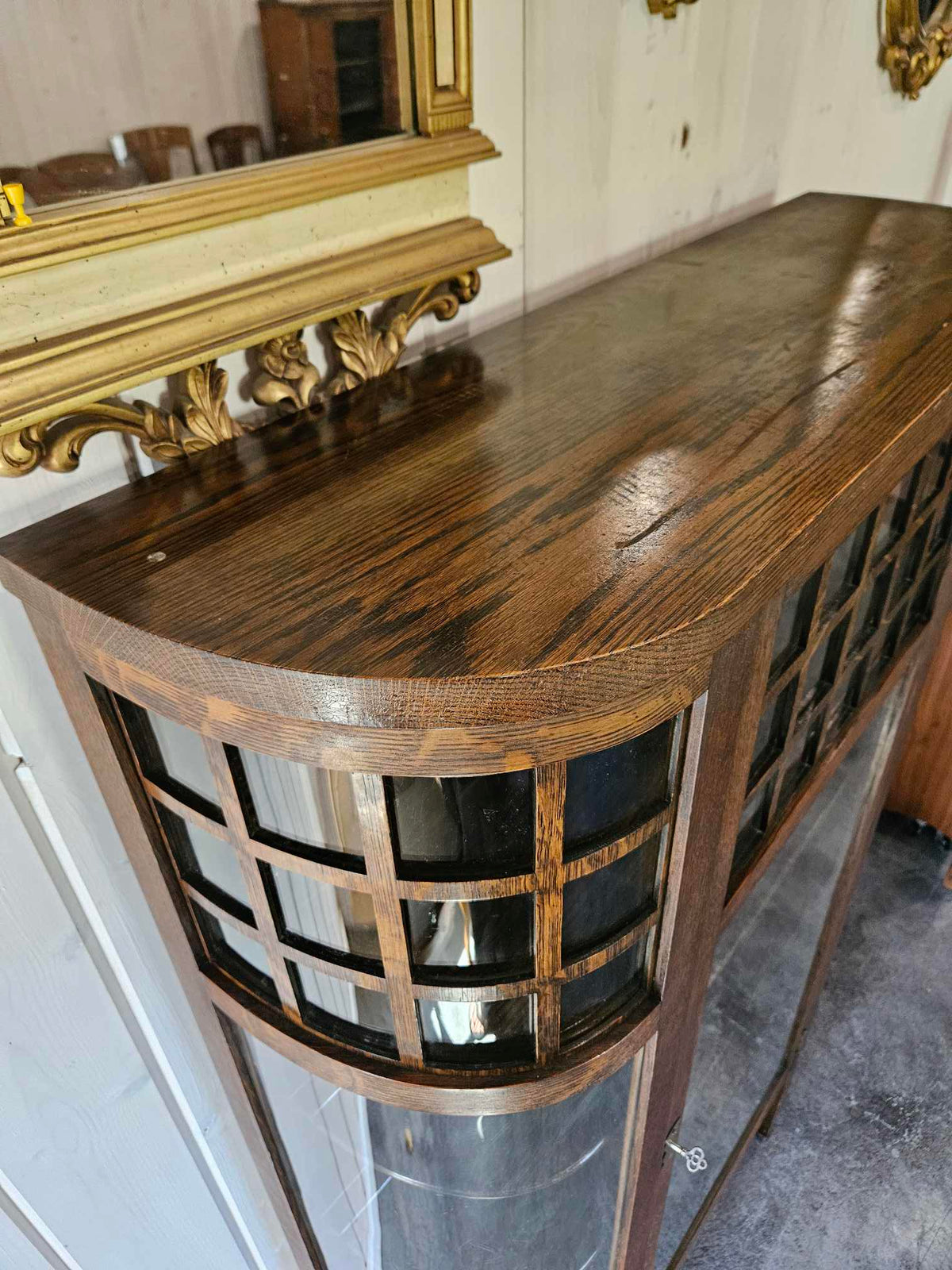 Curved China Cabinet
