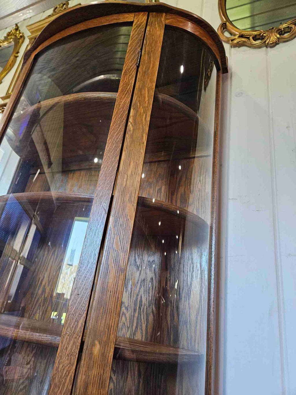 Curved Half Moon China Cabinet
