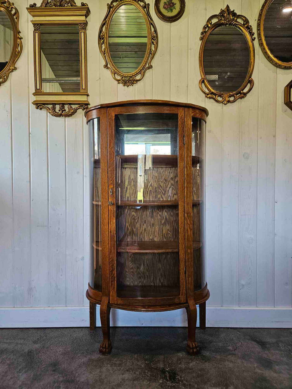 Curved Half Moon China Cabinet