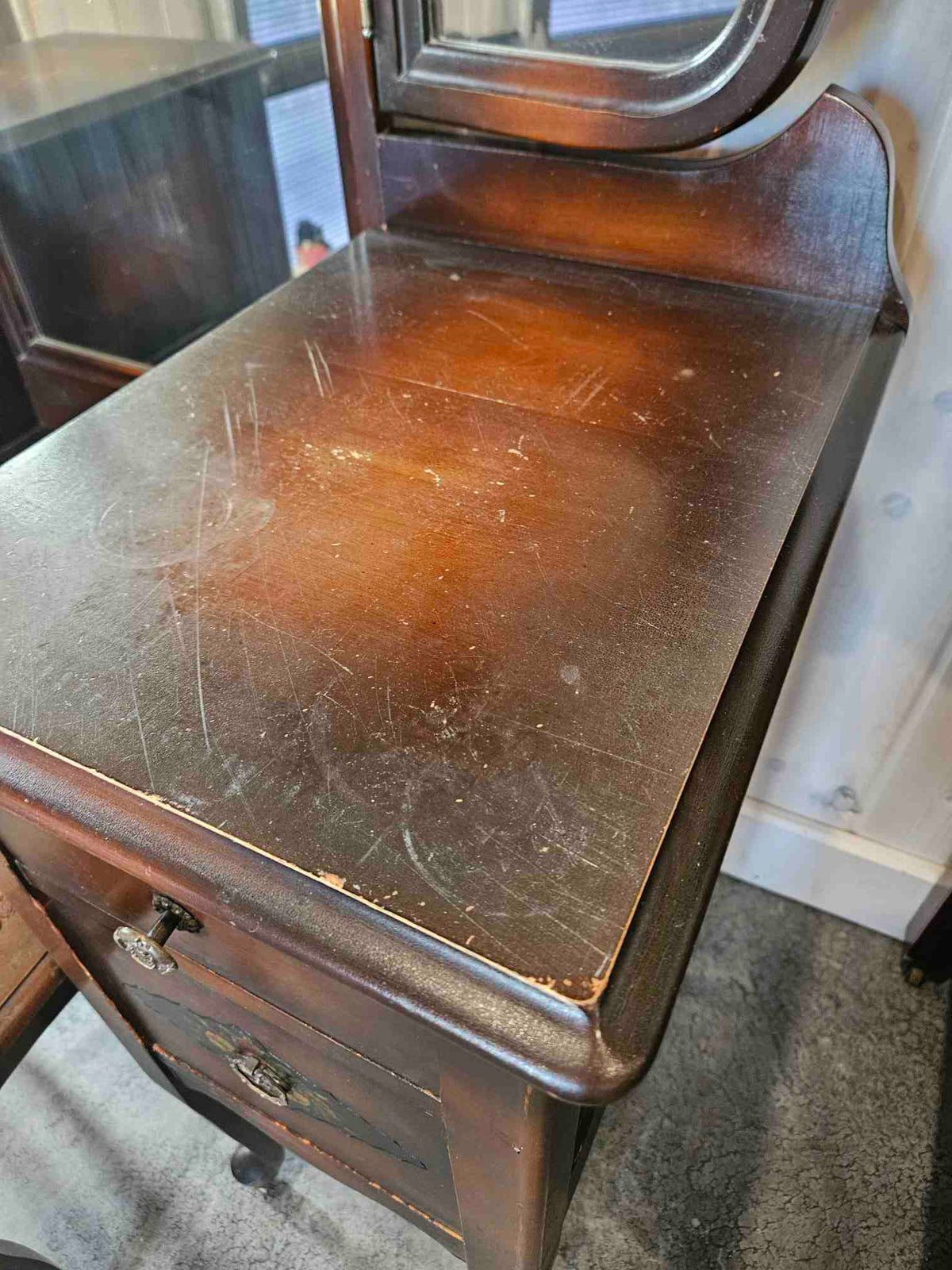 Vanity with 3 Way Mirror