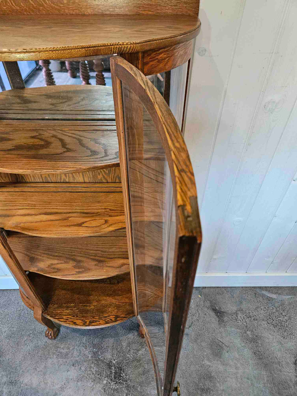 Curved Half Moon China Cabinet