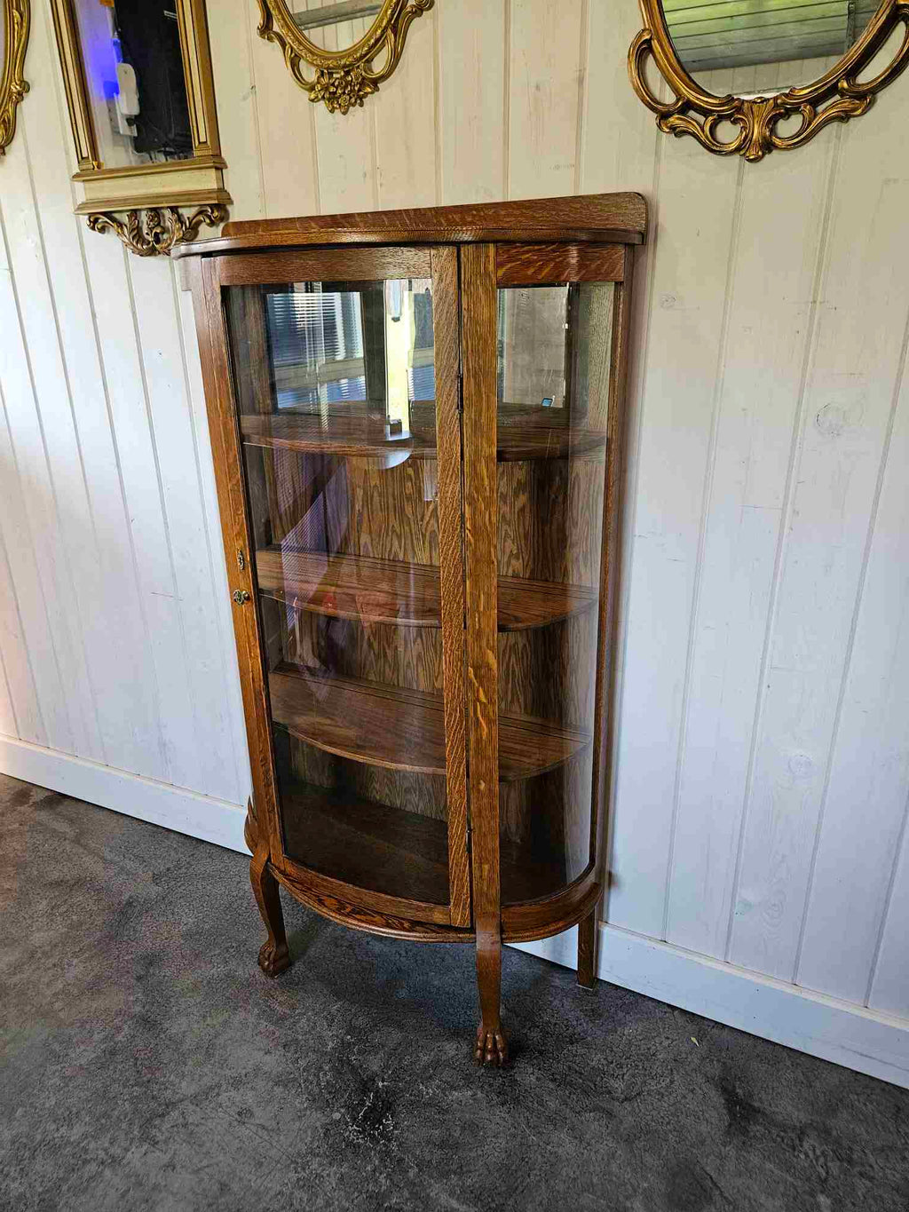 Curved Half Moon China Cabinet