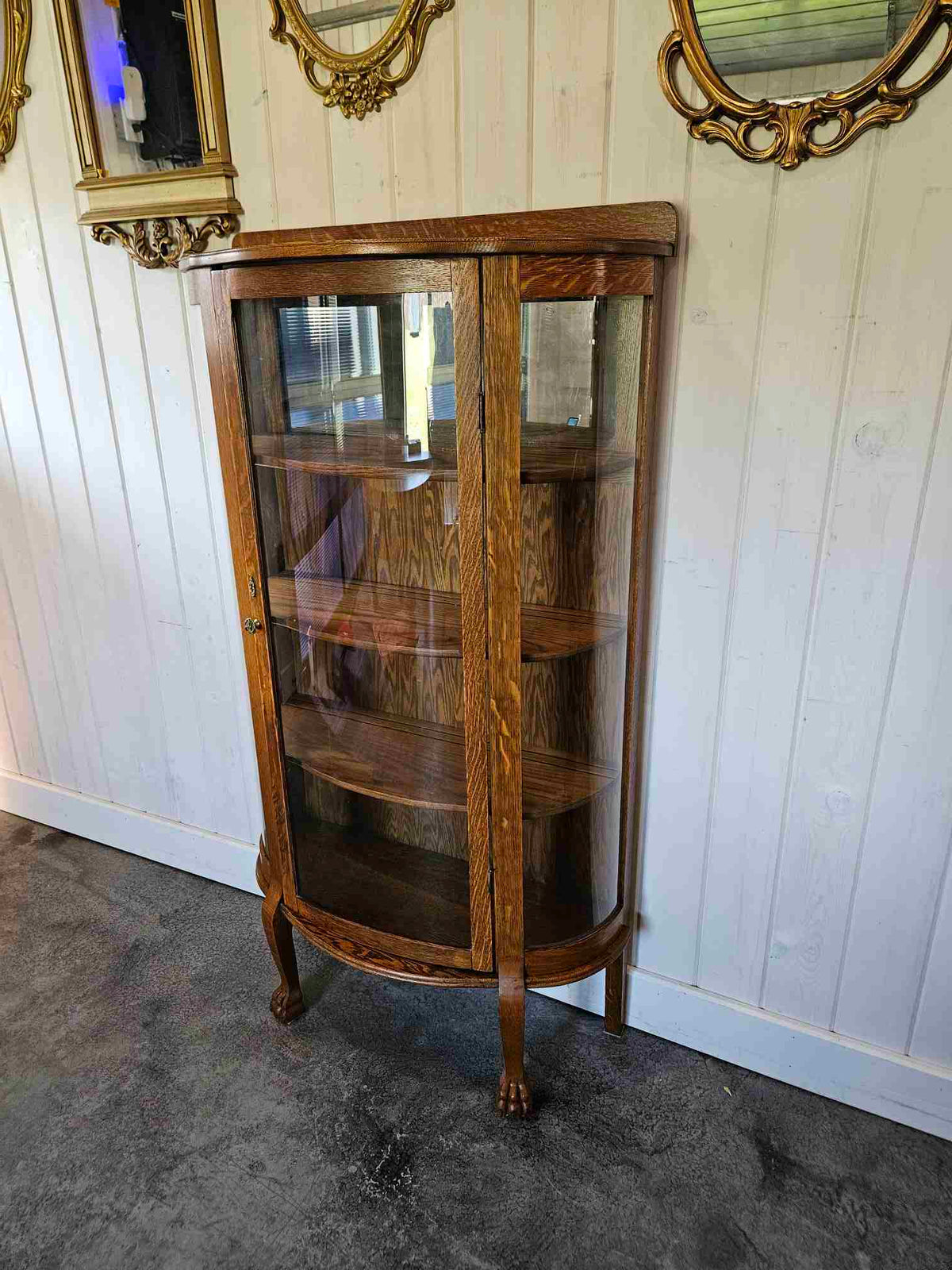 Curved Half Moon China Cabinet