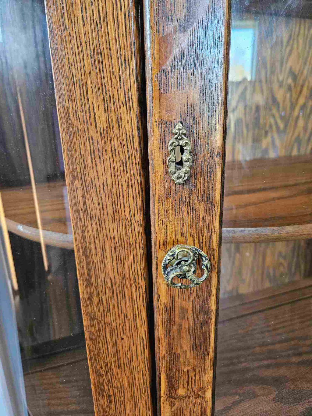 Curved Half Moon China Cabinet