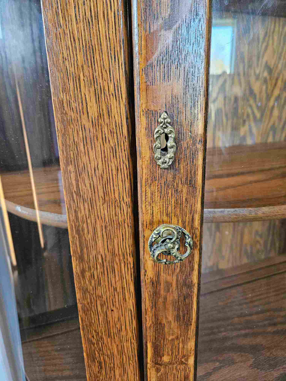 Curved Half Moon China Cabinet