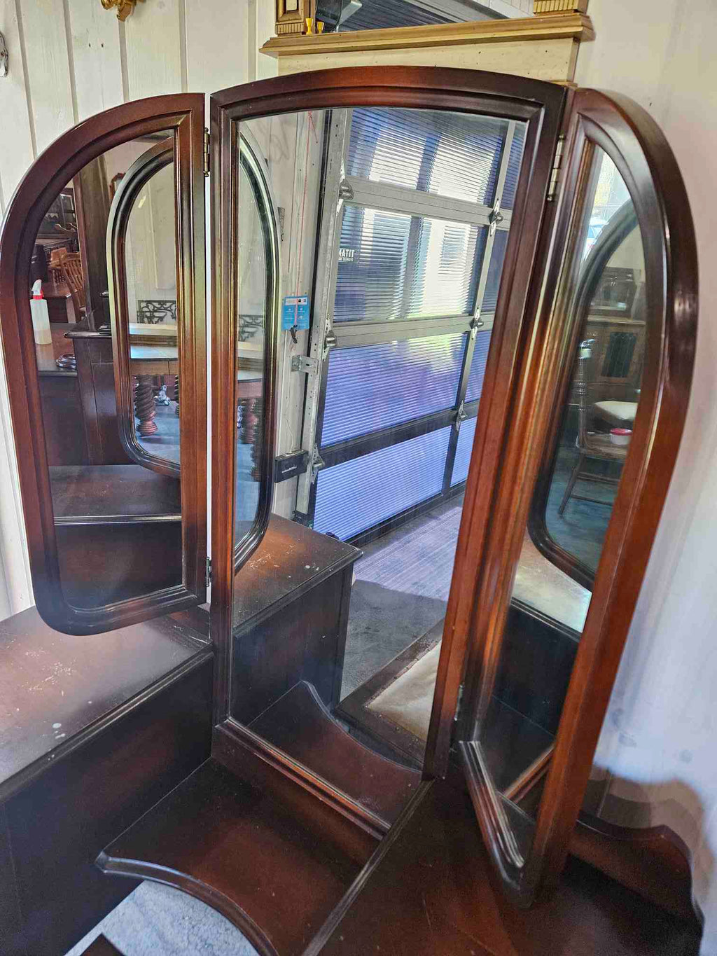 Vanity with 3 Way Mirror