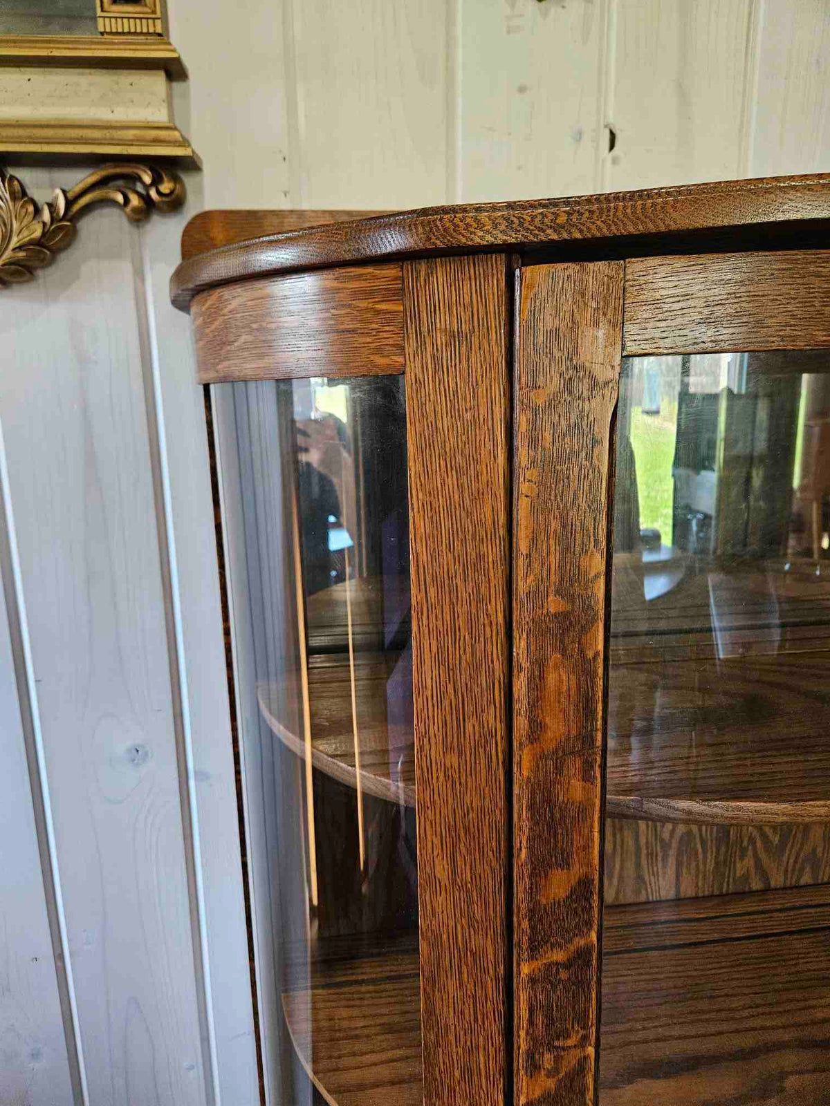 Curved Half Moon China Cabinet